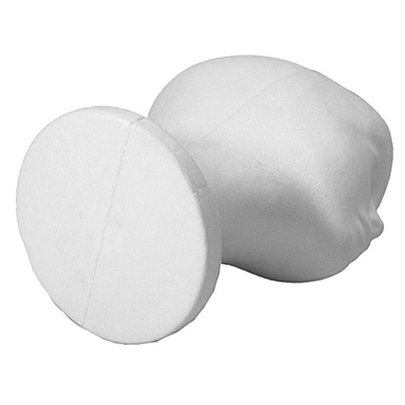 Hann mannequin frigolit skum dukke hode modell stativ parykk hår briller hatt headset hodebånd vise stativ stativ