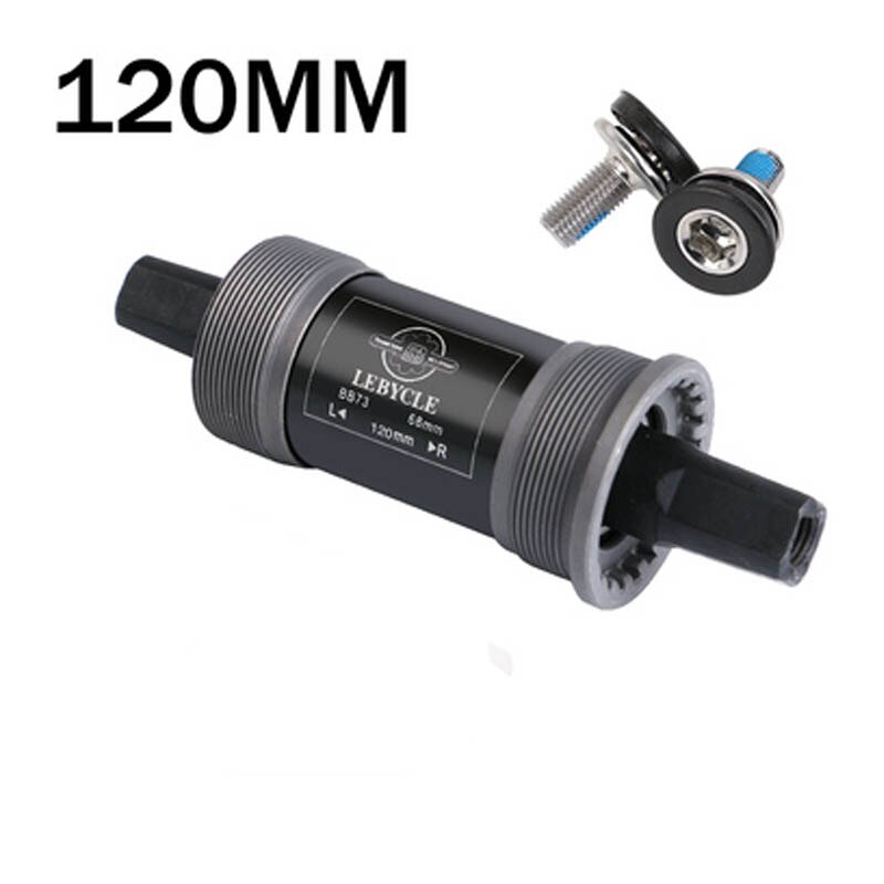 Bike BSA Bottom Bracket 113mm 120mm 122.5 124mm 126mm Quare Hole Crank Axis bicycle parts for Square Tapered Spindle Crankset: 120mm