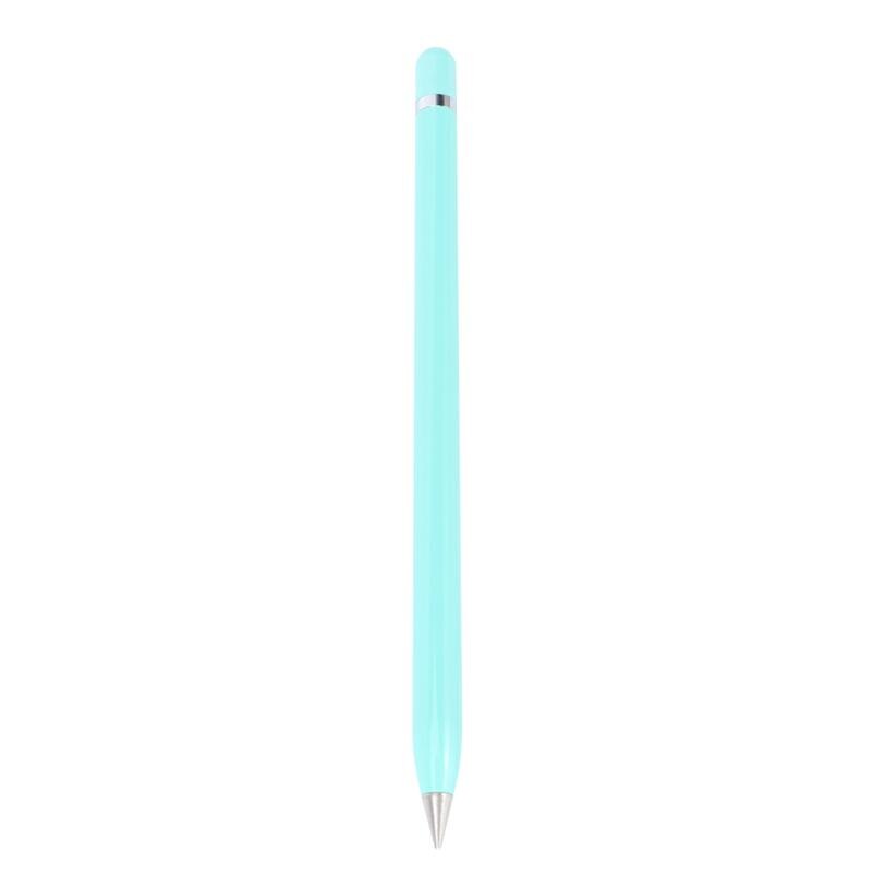 1Pc 4 Kleuren Stijl Eeuwige Potlood Legering Tip Inktloze Pen Geen Refill Eeuwige Oneindige Schrijven Potlood Voor School leveranties: Sky blue