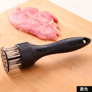 Køkken tilbehør erhverv kød kød mørningsnål med rustfrit stål køkkenredskaber håndtag hurtig skib køkken gadgets: Sort