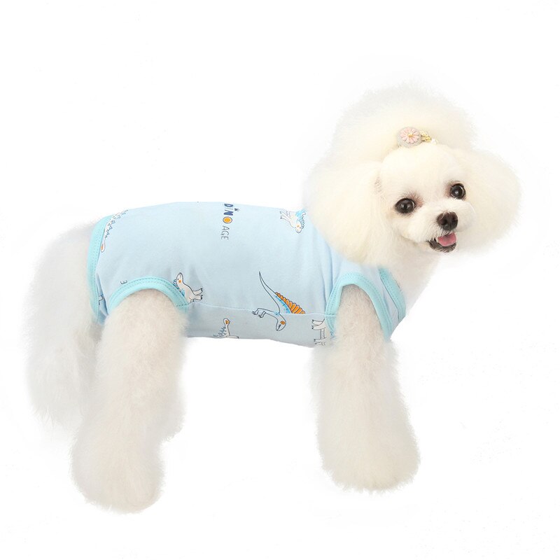 Cat Clothes Surgical Recovery Suit for Abdominal Wounds Skin Diseases After Surgery Wear E-Collar Alternative for Puppy Pet Dogs: Blue / XXL