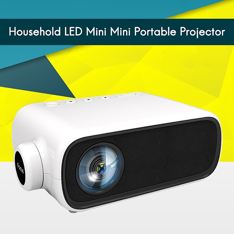 Projector YG280 600 Lumen 1080P Huishouden Ouder-kind Draagbare Projector Home Office Mini Led Tv