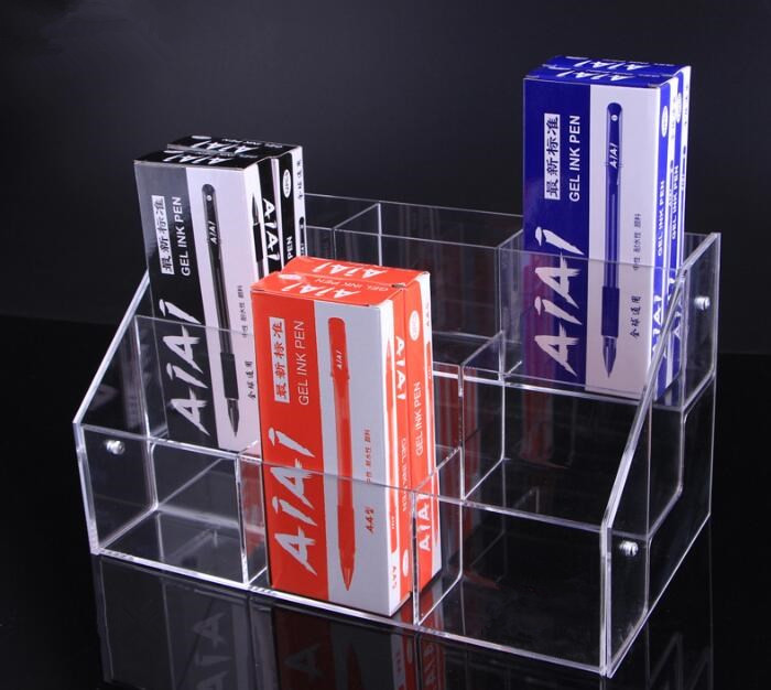 Multifunctionele pen magazijnstelling acryl Oogschaduw Potlood houder stand kleur pen cosmetica Lippenstift nagellak display box