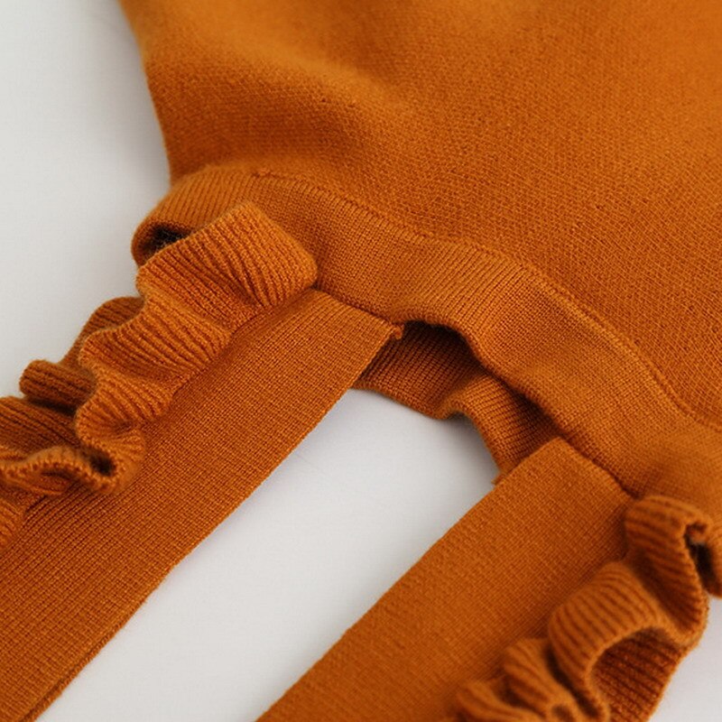 Herfst Winter Gebreide Ruches Band Baby Meisjes Jarretel Rok Kids Rok Kinderen Vintage Rok 3 Tot 9 Jaar