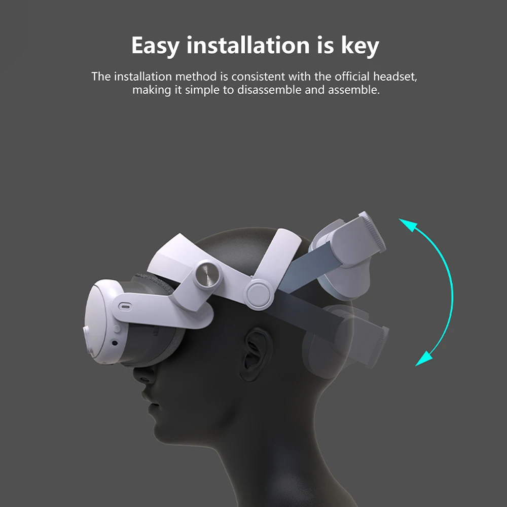 Hoofdband Oorwarmers Voor Meta Quest 3/Quest 3S VR Headset Verbeterd Geluid Verstelbaar Comfort Elite Band hoofdtelefoon Vervanging