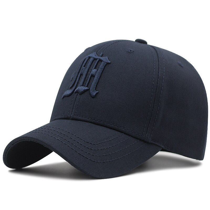 Big head Man Large Size Baseball Hats Four Seasons Outdoors Cotton Hard Top Snapback Hat Men Plus Size Sport Cap 56-60cm 60-65cm: Navy / 56-60cm