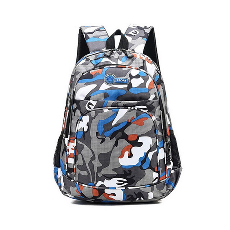 2 størrelser camouflage vandtæt skoletasker til piger drenge ortopædiske børn rygsæk børn bog taske mochila escolar skoletaske: Orange -2