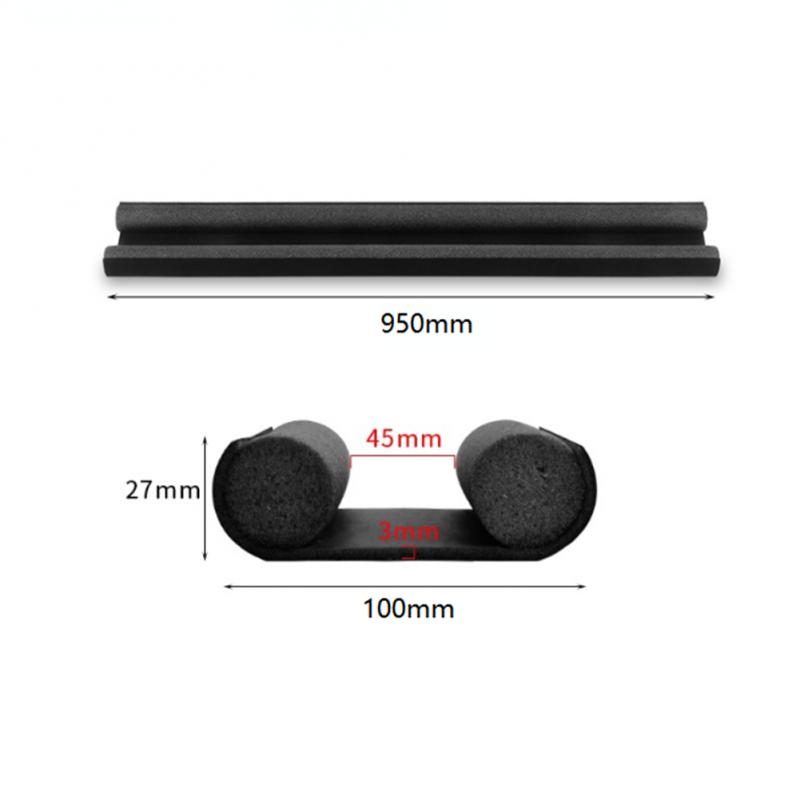 Door Bottom Sealing Strip Sound Insulation Cold Wind Dust Insect Repellent Adhesive Upgraded Adhesive Wind Resistant Sticker: Black & White