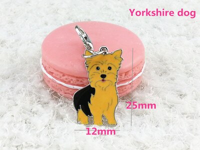 Disco de identificación para perro colgante de 25mm con placa de identificación de Mascota, accesorios de esmalte, Collar con etiqueta para perro, etiquetas de identificación en 15 colores: A1