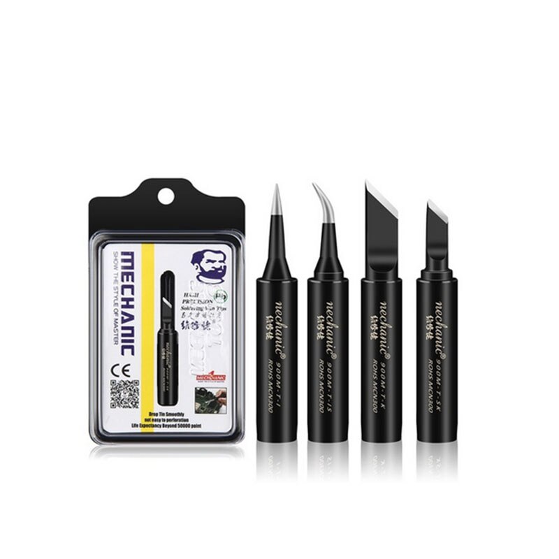 MECHANIC Original Anti-Static Pure Copper Electric Soldering Iron Tip For BGA Electric Soldering Station Soldering Welding Tool