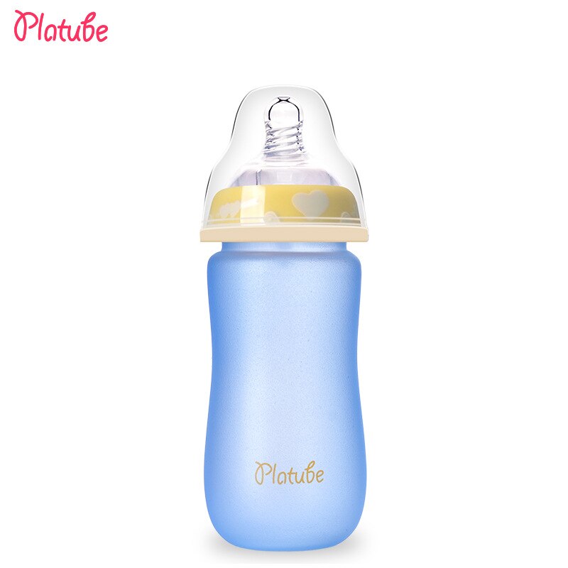 Water Fles Met Stro Babyflessen Pasgeboren Biberones Bebes Leuke Water Fles Babyvoeding Silicone Baby Fles Flessen Baby: E