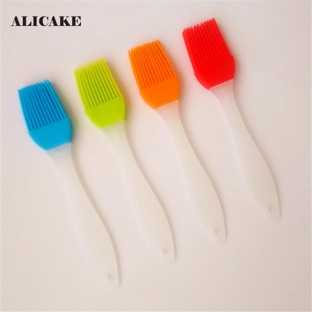 Pinceles de silicona para panadería, herramientas de panadería, utensilios para hornear, pan, cocinar, pinceles, aceite de repostería, BBQ, cepillo de hilvanado, herramientas, Color aleatorio