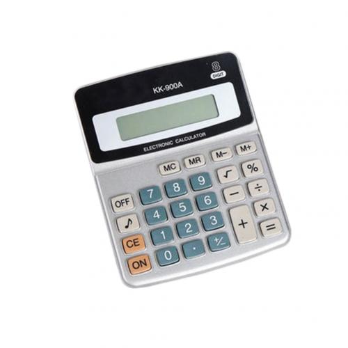 1pc Office Commercial Calculator 8 Digit Large Screen Computer Financial Accounting Electronic Calculator Battery Powered: Default Title