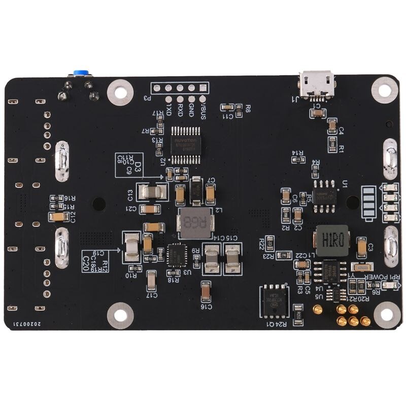 18650 Ups Met Rtc & Coulombmeter Pro Extended Twee Usb-poort Voeding Apparaat Voor Raspberry Pi 4 B / 3B + / 3B