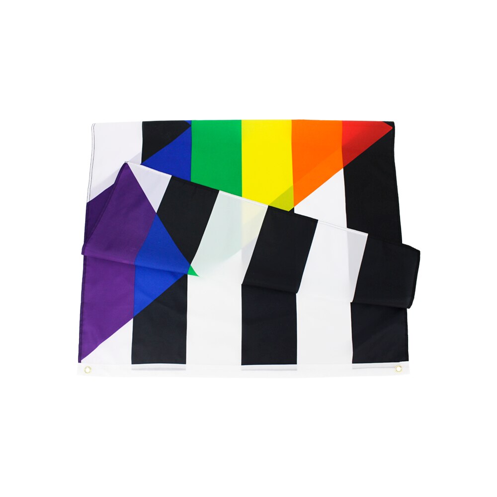 Hängande 90*150cm lgbt gay straight allies flagga för dekoration