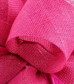 Dame pandebånd til damer fjer hovedbeklædning med blomstret brude hårbånd fascinatorer hår tilbehør: Hot pink