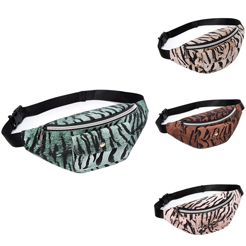 Riñonera de leopardo para mujer, bolso de hombro versátil con personalidad, para el pecho, sin monedero, para teléfono móvil
