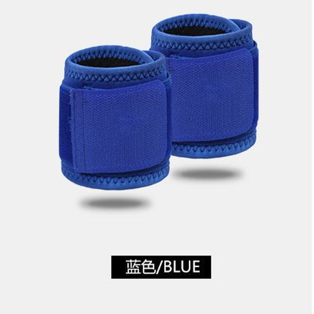 Adjustable Soft Wristbands Wrist Support Bracers For Gym Sport Basketball Carpal Protector Breathable Wrap Band: Blue