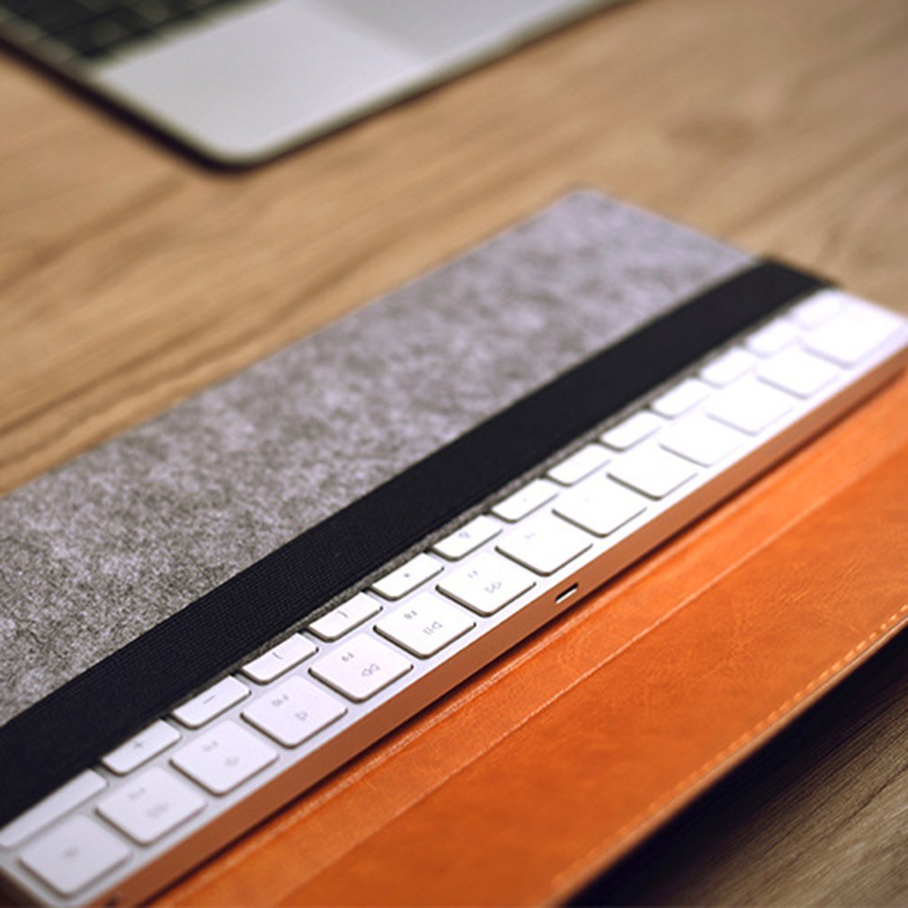 Beschermende opberghoes shell tas voor magic trackpad vilten etui zachte hoes voor magic keyboard stofhoezen stuk 1995 grijs