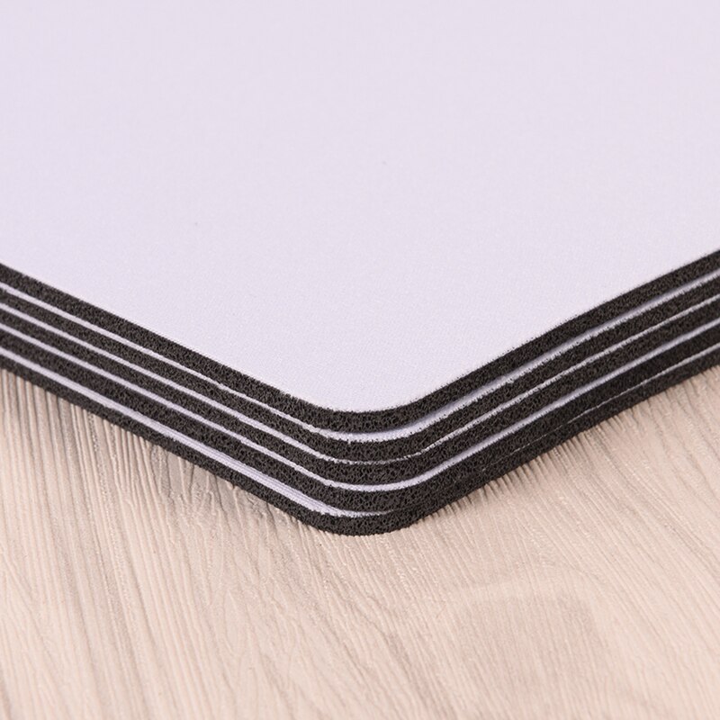 1pc White Mouse Pad Fabric Gaming Mouse Mat Pad 3mm Thick Non Slip Foam 260*210*3mm