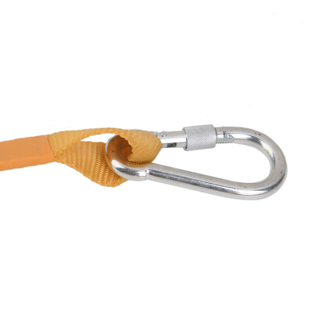 22KN Safety Belt Harness Fall Arrest Lanyard Strap & Carabiner Stainless Steel for Rock Tree Climbing Sportsman