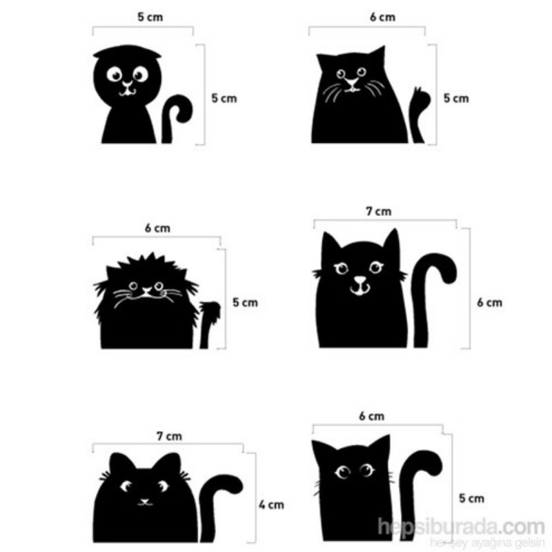 Socket Stickers Wall Decor Cat Models Vinyl Pvc Wallpaper Home Office Decoration