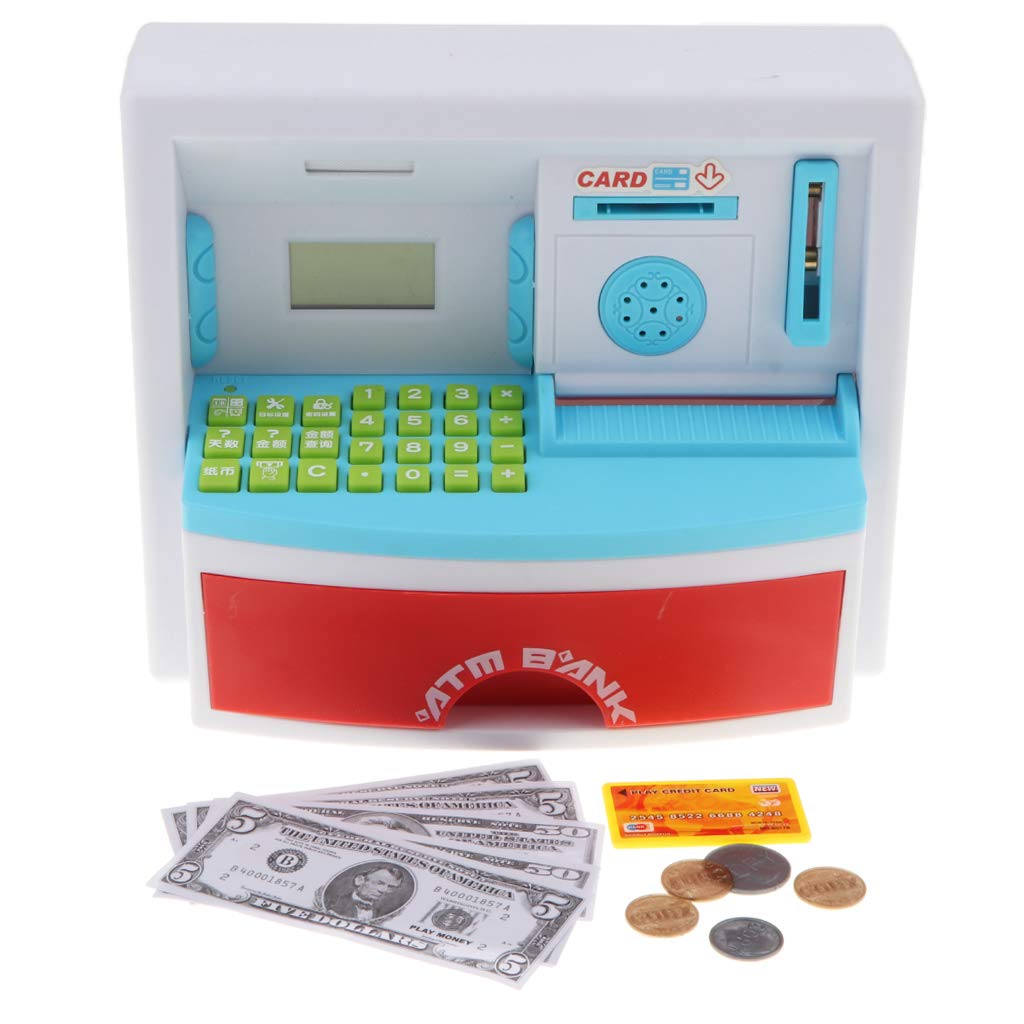 Elektronische Miniatuur ATM Bank Cash Machine Pretend Play Rol Playing Game Educatief Speelgoed Cadeau voor Kinderen Kids Peuter