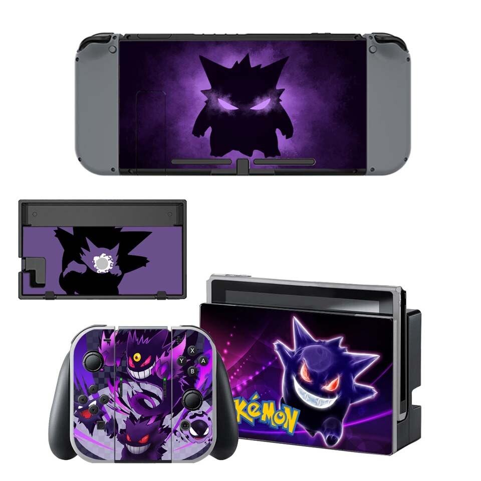 Nintend Switch Console + Vreugde-Con Controller Vinyl Skin Sticker Set voor Pokemom Beschermende Skins voor NS Schakelaar: YSNS1420