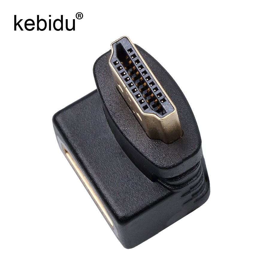 Kebidu 1/3PCS männlichen zu weiblichen Kabel Adapter Konverter 90 Grad winkel für 1080P Smart HDTV HDMI-kompatibel adapter