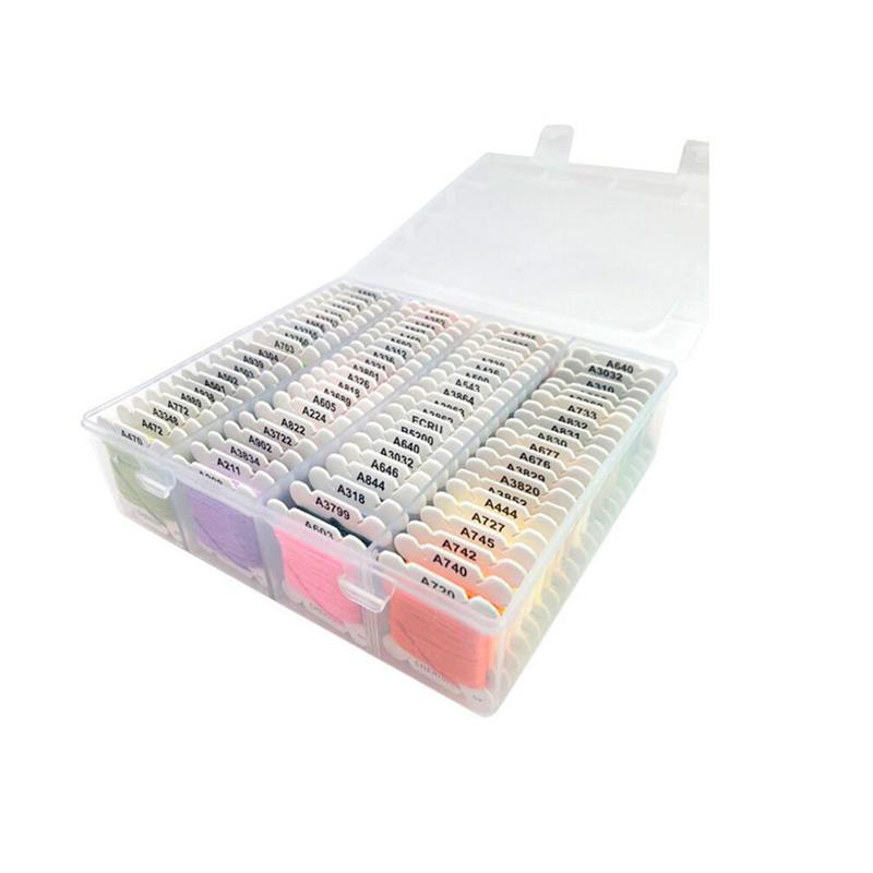 Embroidery Floss Set 80 Color Cross Stitch Friendship Bracelets Thread With Floss Bins For DIY Sewing Use