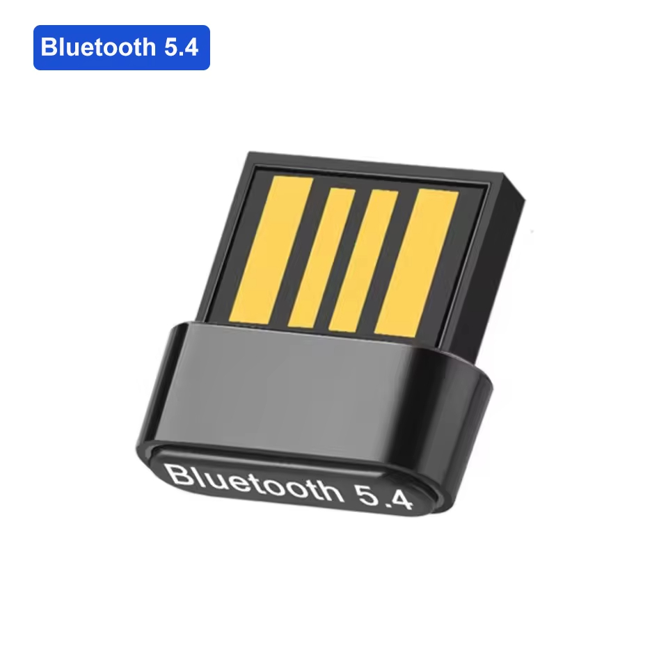 USB Bluetooth 5.4 Adapter for PC USB Bluetooth 5.1 Receiver Transmitter Dongle Wireless Computer Adapter For Mouse Keyboard: Silver