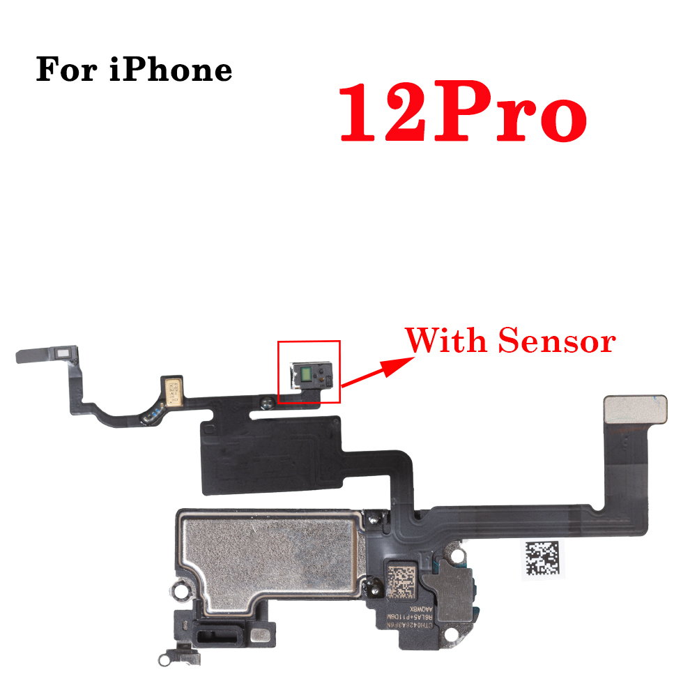 1 szt. słuchawka z czujnikiem światła zbliżeniowego Flex Cable do iPhone X XR XS MAX 11 12 Pro max Mini głośnik douszny Części zamienne: Grey
