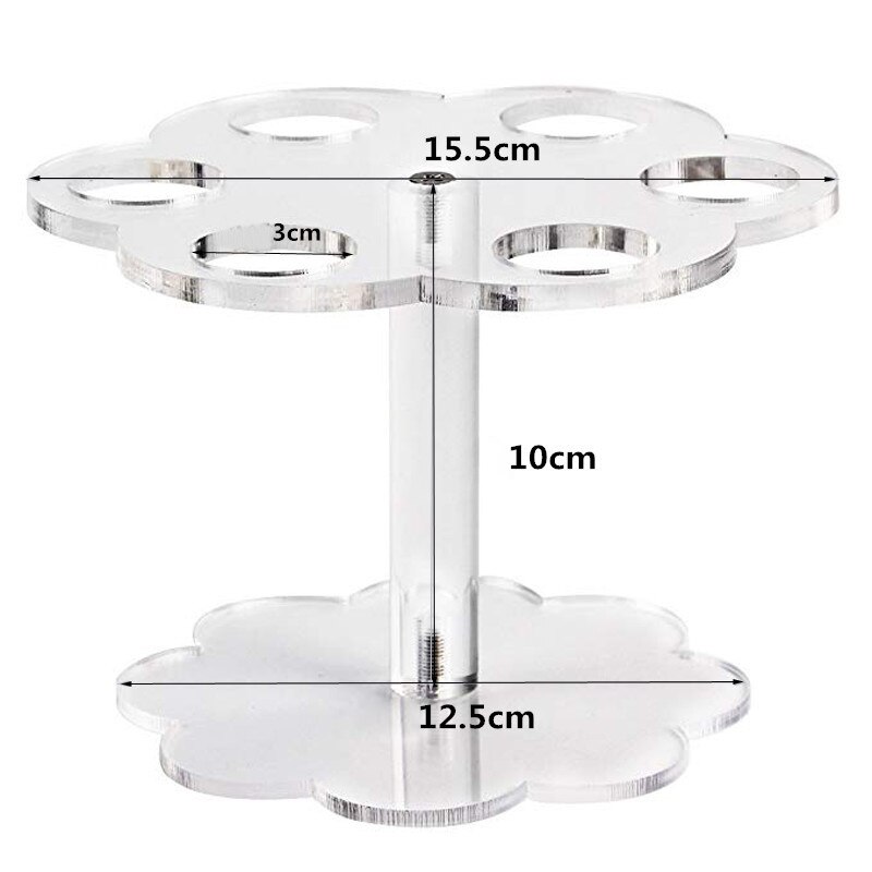 Acrylic Ice Cream Stand Cake Cone Stand Holder 6/16 Cones Wedding Buffet Display HY99