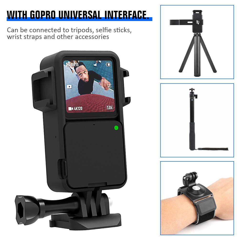 Schutzhülle für dji action 2 action-kamera, gehäuseabdeckung, halterung, displayschutzfolie, rahmenbox, action 2 zubehör