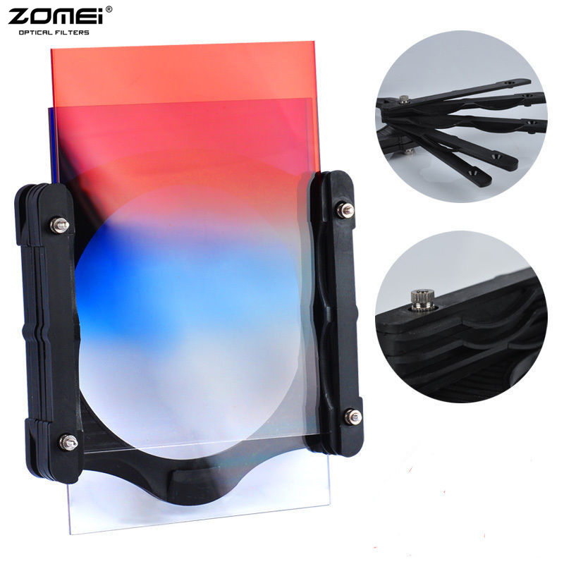 Supporto per filtro quadrato per fotocamera e anello adattatore 58/62/67/72/77/82mm per Canon Nikon Sony Zomei filtro per fotocamera da 100mm (opzioni Multiple)  44