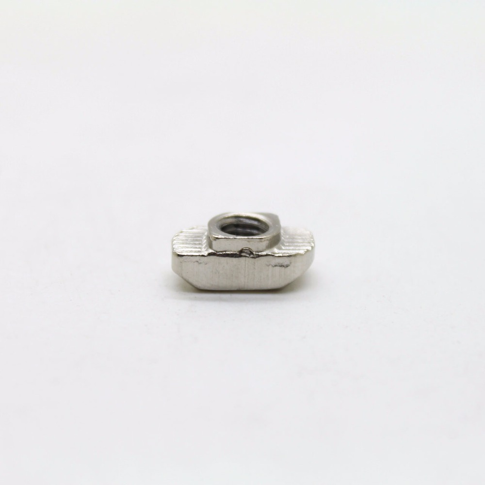 100pcs/lot M5 Hammer Nut Aluminum Connector T Fastener Sliding Nut Nickel Plated Carbon Steel for Aluminum Profile