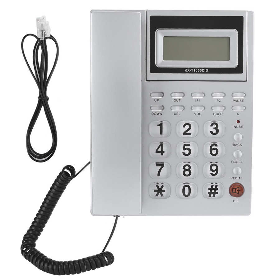 Thuis Vaste Telefoon Met Grote Knop Desktop Vaste Bedrade Telefoon Caller Id Telefoon Bureau Telefoon Voor Home Office Hotel Gebruik