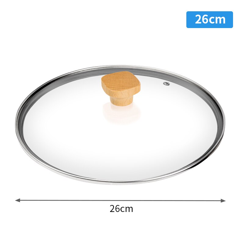 316 Stainless Steel Frying Pan Steel Skillet 3 Ply Cookware Deep Frying Pan Egg Cooking Pan Induction Cooker Gas Stove General: 26cm lid