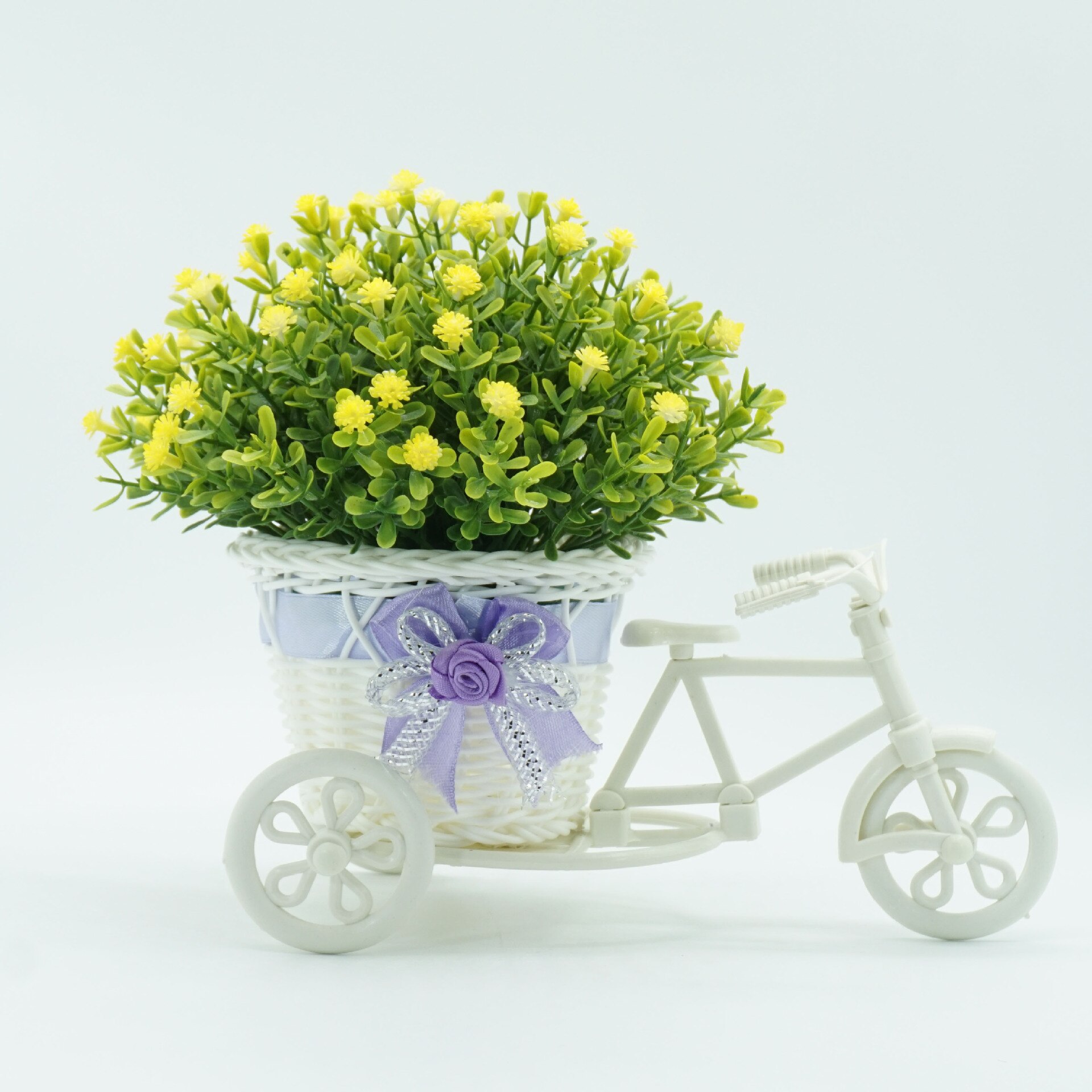 Artificial Flower Decoration Artificial Potted Plant Home Decoration Plants Flower Bonsai: Yellow