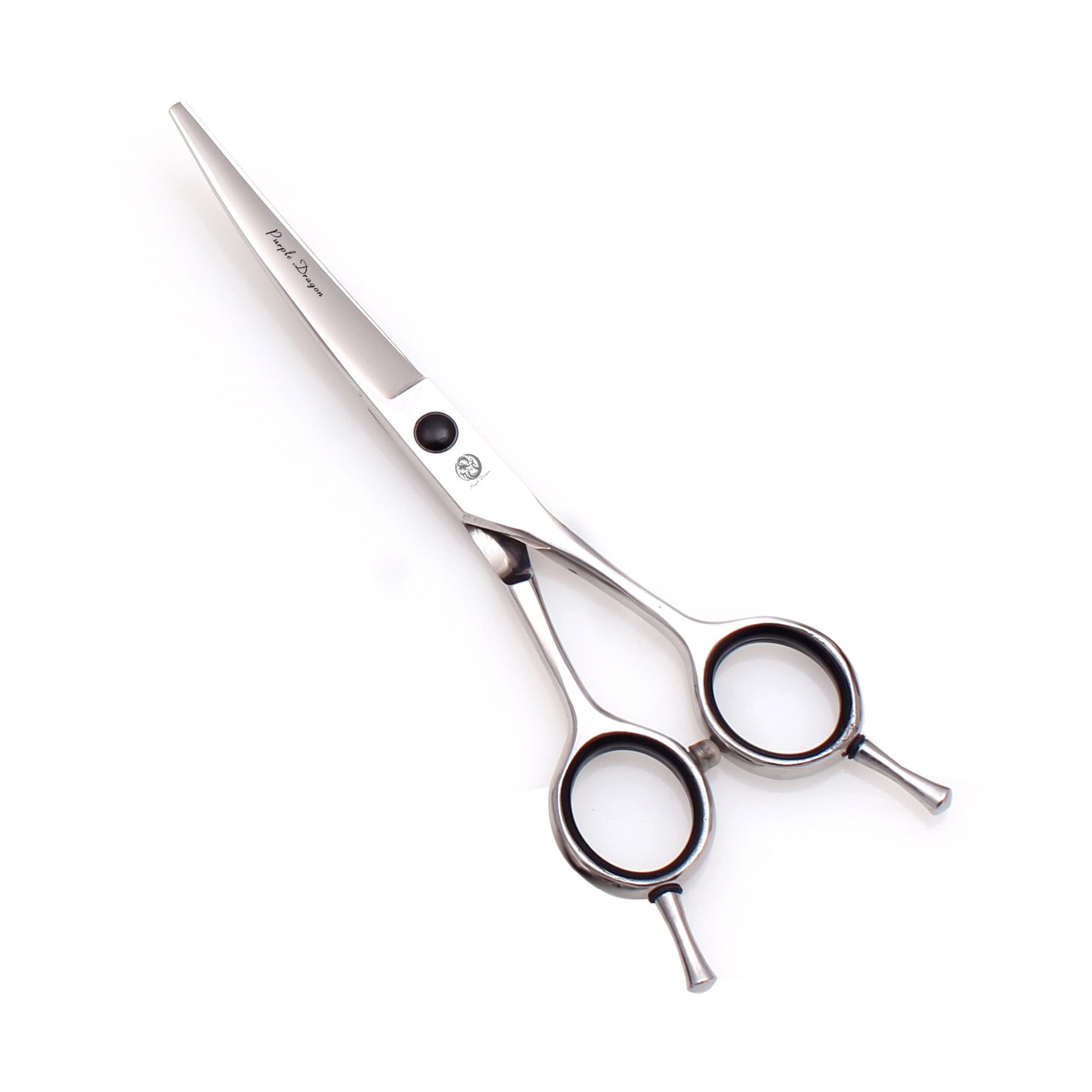 Ebene Pflege Schere 5,5 "6" 7 "8" Lila Drachen Edelstahl Hund Schere Gebogene Schere Haustier Schere Finger Rest Z1028