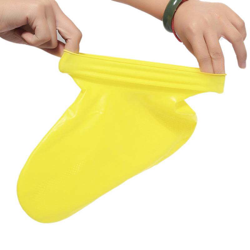 Recyclable Silicone Overshoes Reusable Waterproof Rainproof Men Shoes Covers Rain Boots Non-slip Washable 4 Colors Support Whole