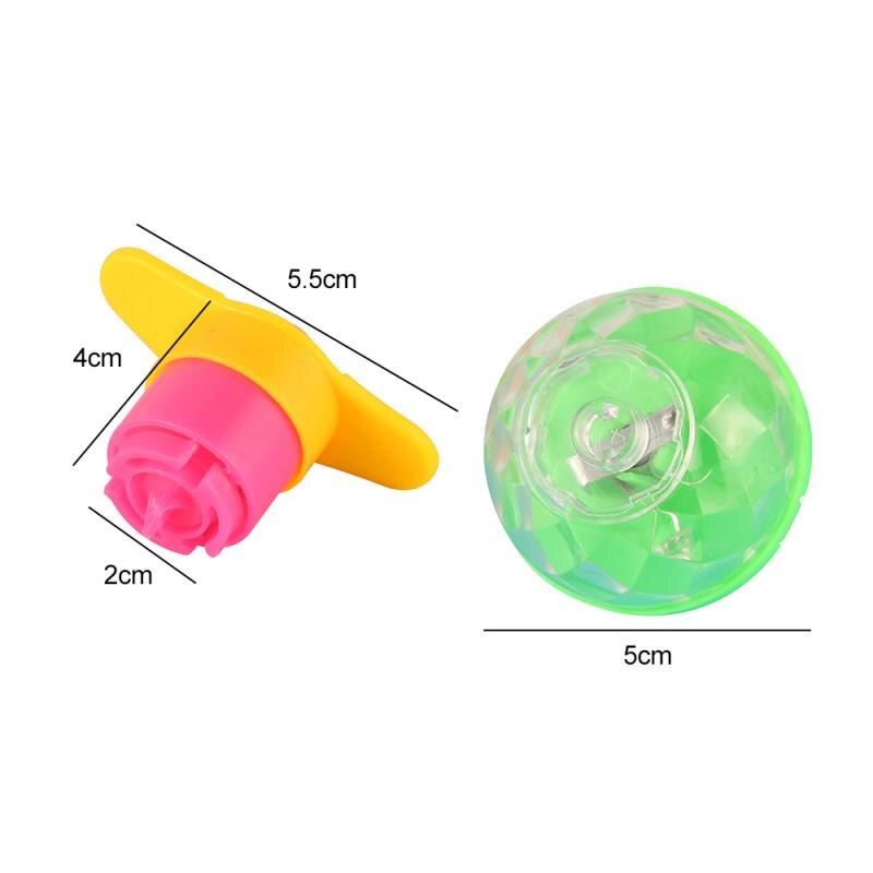 1 Pcs Funny Klassieke Nostalgische Kinderen Tol Klassieke Kinderen Knipperende Draaiende Tol Licht Up Dazzling Gyro Speelgoed