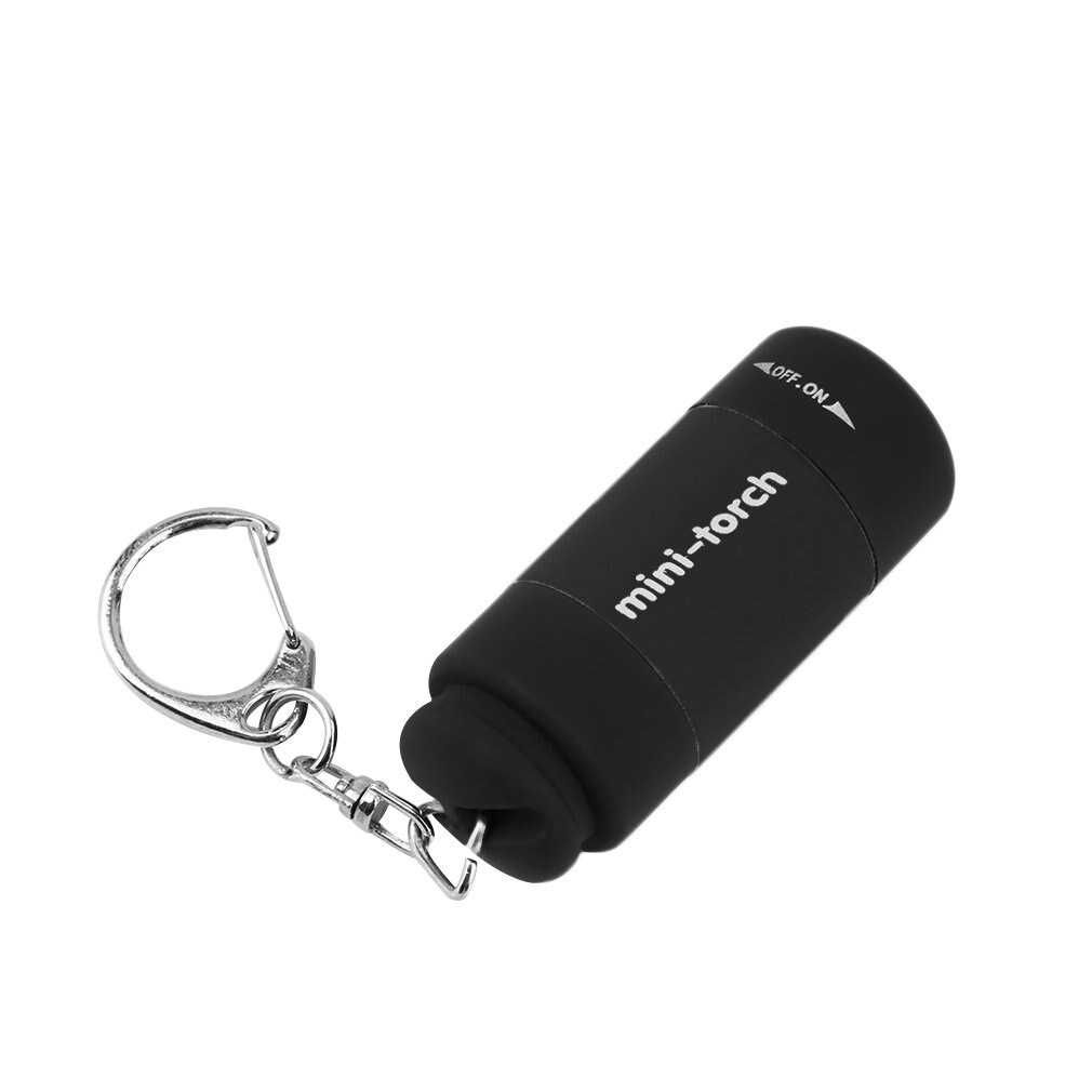 Suosittu mini avaimenperä taskulamppu usb ladattava led-valo taskulamppu lamppu 0.3w 25lm monivärinen mini taskulamppu