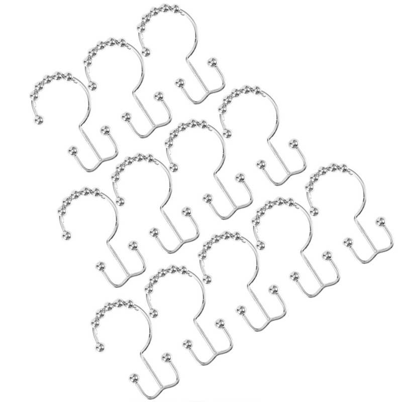 Shower Curtain Hooks Durable Shower Hooks Curtain Rings for Kitchen Home