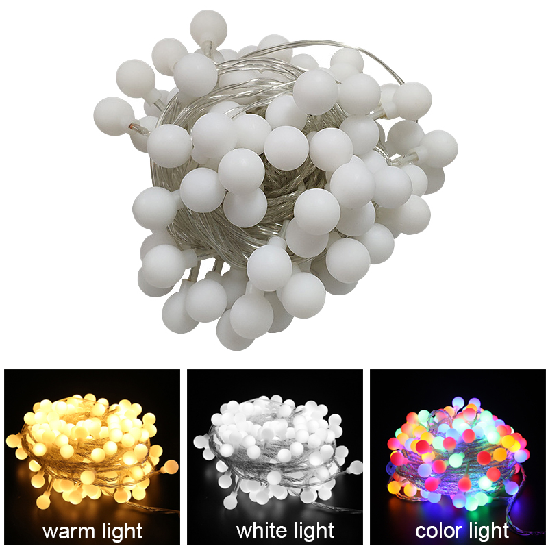 10M 6M 3M 1,5M Batterie Power Ball LED Lichterketten Girlande Lichter Außen Lampe Hochzeit Garten lichterkette Weihnachten Dekoration