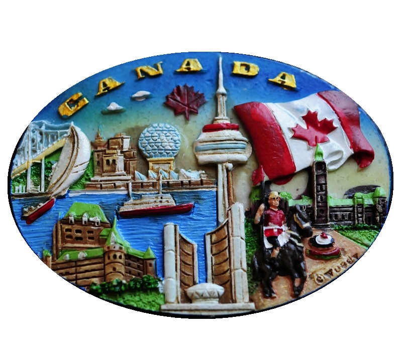 Canada 3D Fridge Magnets USA Tourism Souvenirs Refrigerator Magnetic Stickers Home Decortion