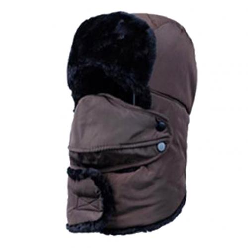 draussen Sport Schnee Kappe Polar- Vlies Hütte Bergsteigen Winter Wärmer Sport Maske für Ski Fahrrad Helm Deckel maskiert: Kaffee