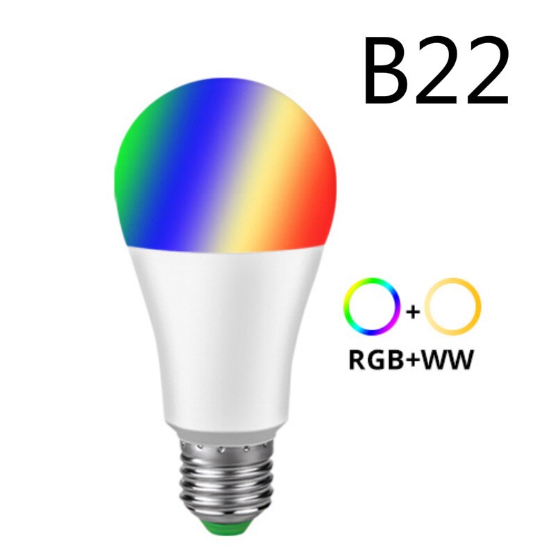 E27 B22 Wi-Fi Smart Led Light Bulb 15W Dimmable RGBW Lamp Work With Alexa And Google Home Assistant For Smart Life Tuya APP: 06