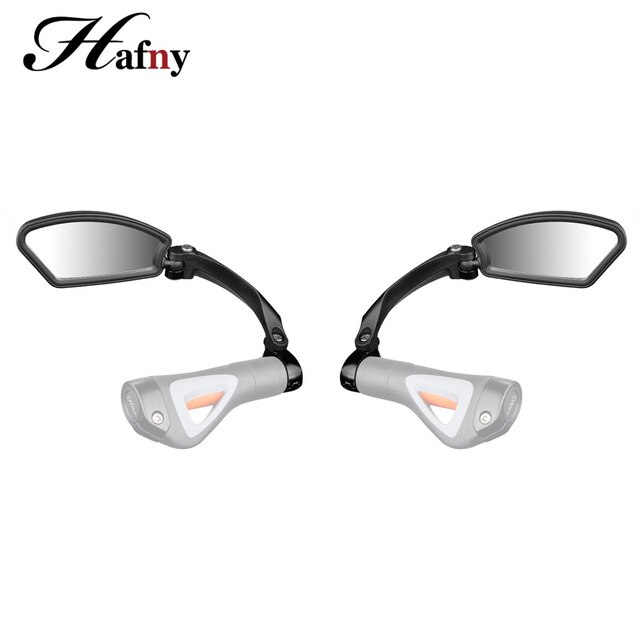 Hafny Fiets Rvs Lens Spiegel Mtb Stuur Side Veiligheid Achteruitkijkspiegel Racefiets Fietsen Flexibele Achteruitkijkspiegel Spiegels: 1 Set MR080