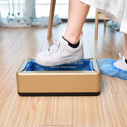 Automatische Schuh Abdeckung Maschine Neue ABS Einweg Schuh Abdeckung Clever Schuhe Film Maschine Labor Tragbare Schuh Maschine 6 Farben